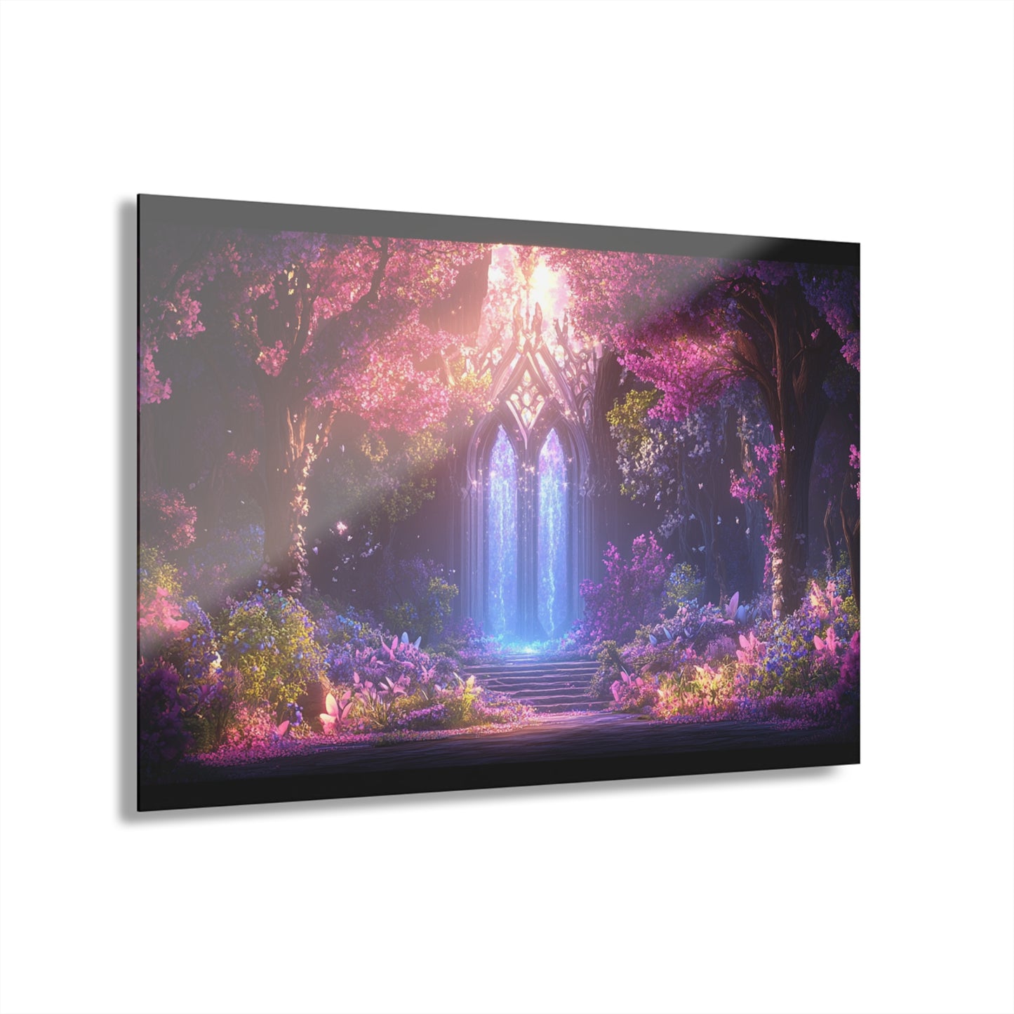 Enchanting Acrylic Print – Serene Forest Scene | Wall Decor for Nature Lovers