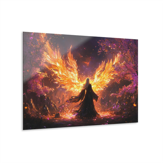 Stunning Acrylic Wall Art - Enchanted Phoenix Print