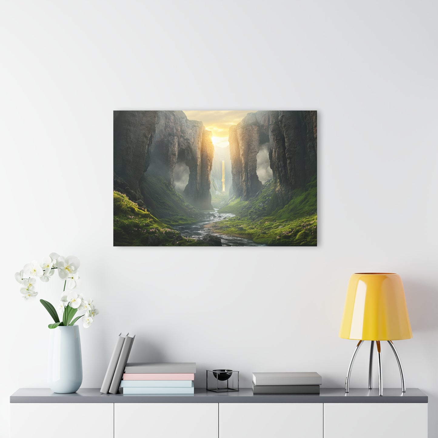 Calm Valley Acrylic Print - Nature Landscape Wall Art