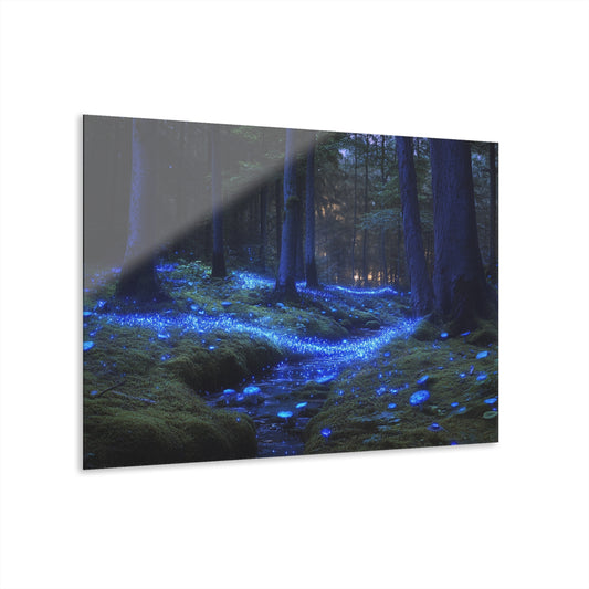 Magical Forest Acrylic Print - French Cleat Wall Art for Nature Lovers