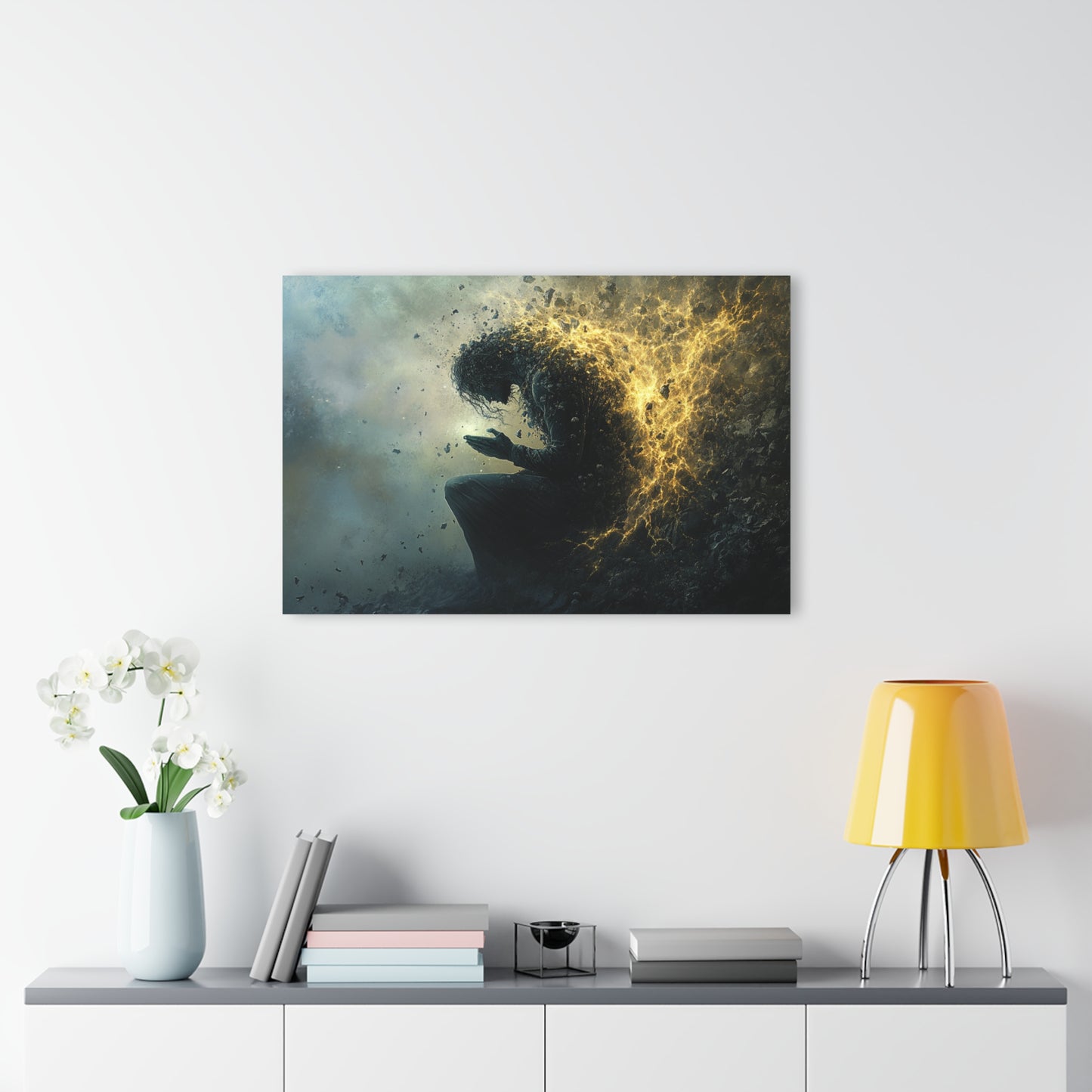 Artistic Acrylic Print - Emotional Abstract Wall Art with French Cleat Hanging