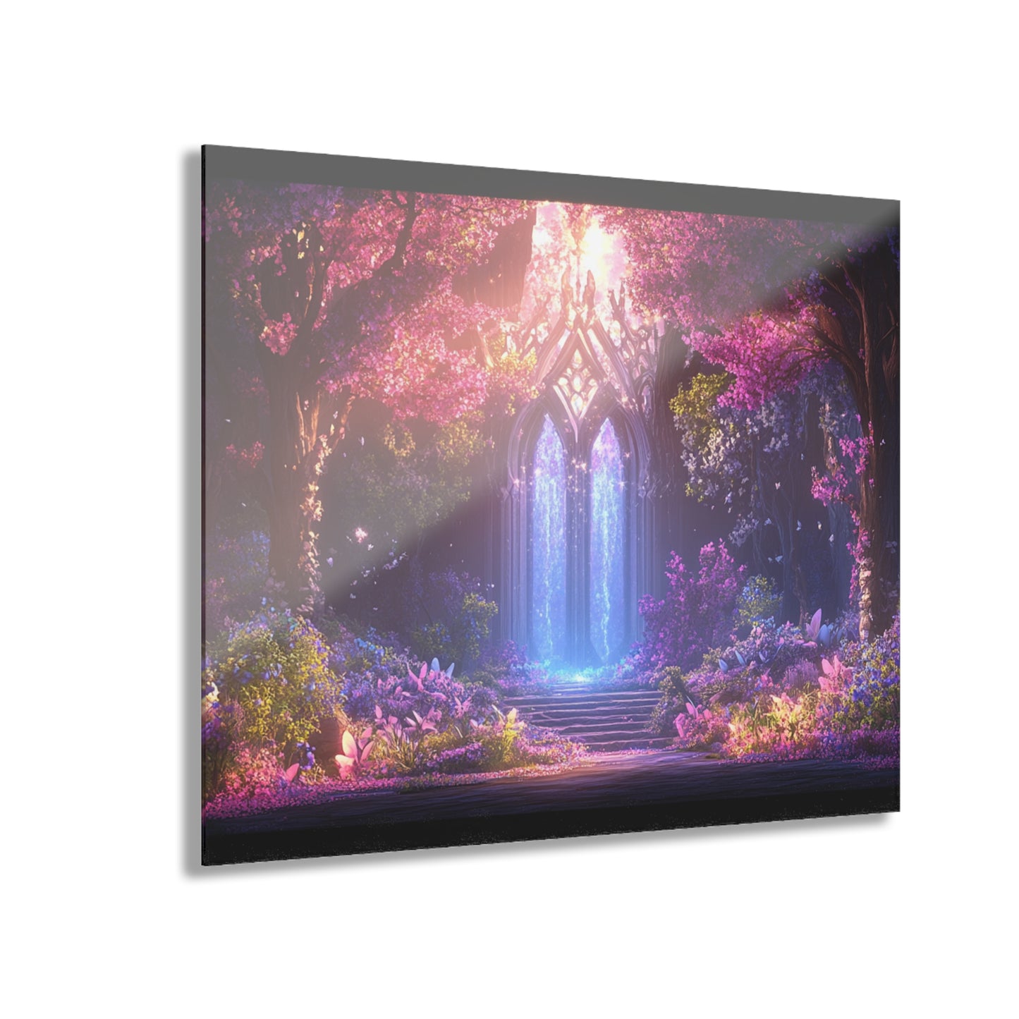 Enchanting Acrylic Print – Serene Forest Scene | Wall Decor for Nature Lovers