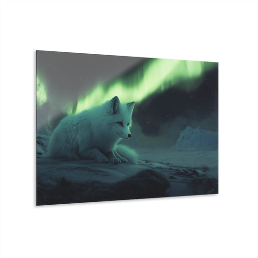 Aurora Fox Acrylic Print - Stunning Nature Wall Art for Home Decor