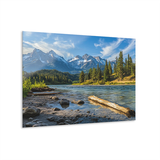 Mountain Landscape Acrylic Print - Wall Art Decor with French Cleat Hanger