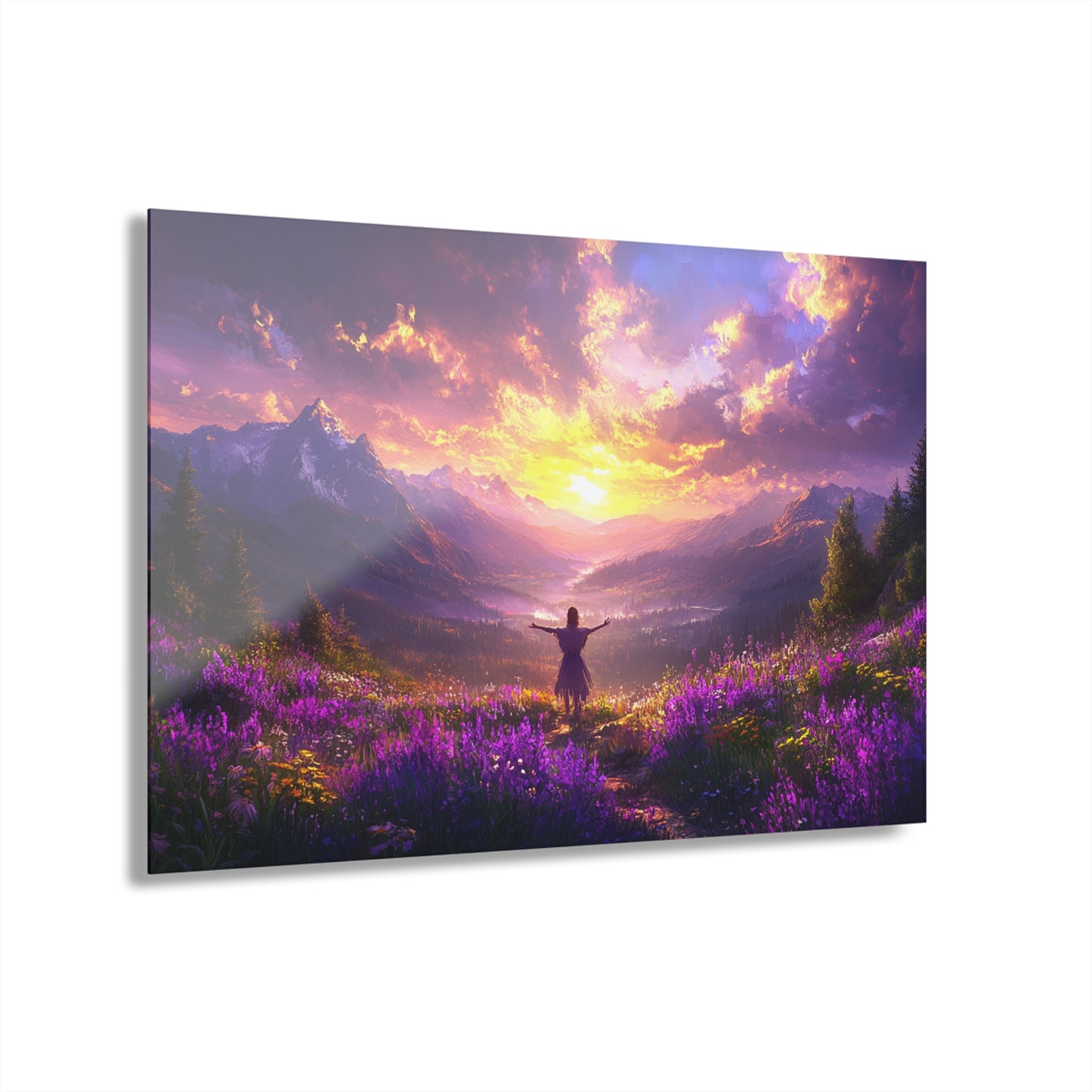 Breathtaking Landscape Acrylic Print with French Cleat Hanging - Perfect for Home Decor and Gifts