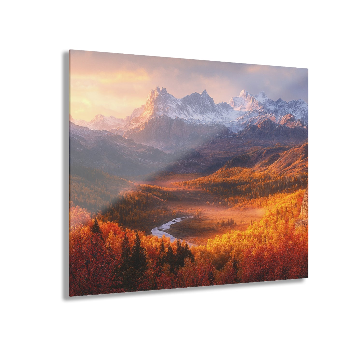 Autumn Landscape Acrylic Print - Wall Art for Home Décor