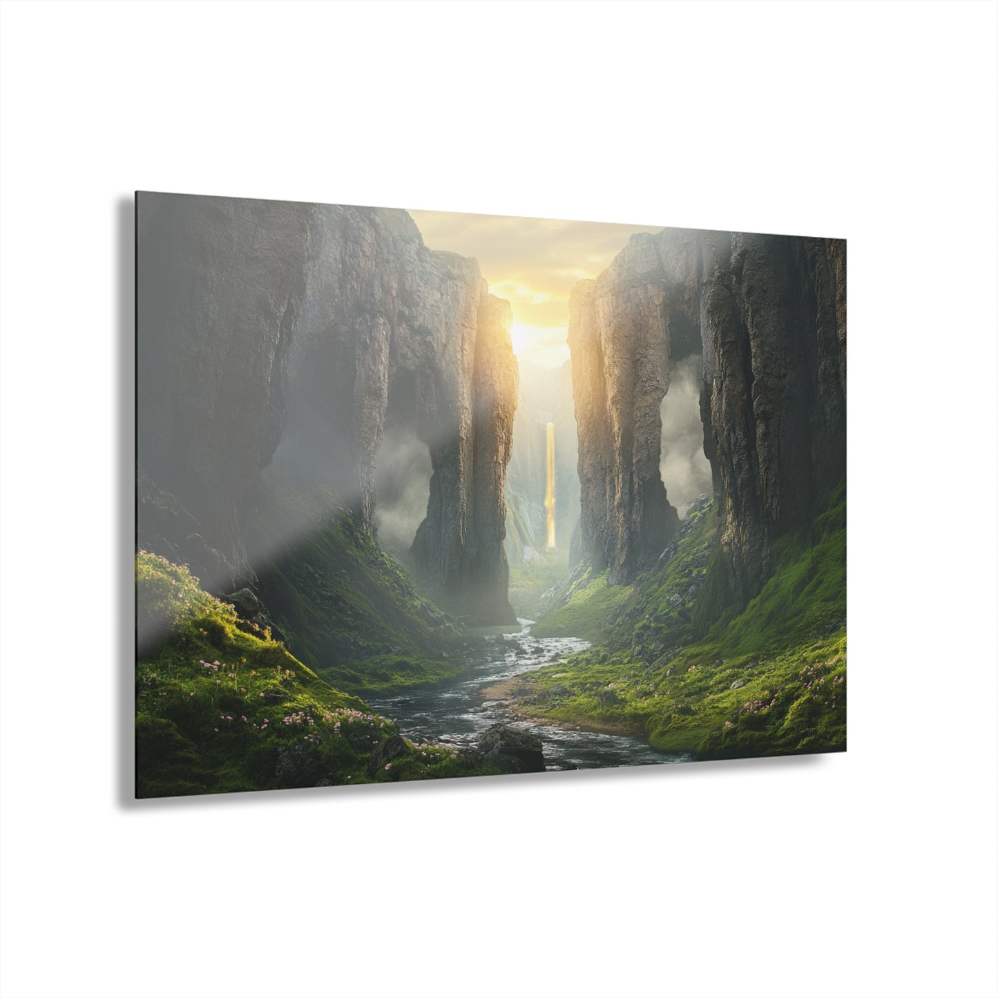 Calm Valley Acrylic Print - Nature Landscape Wall Art