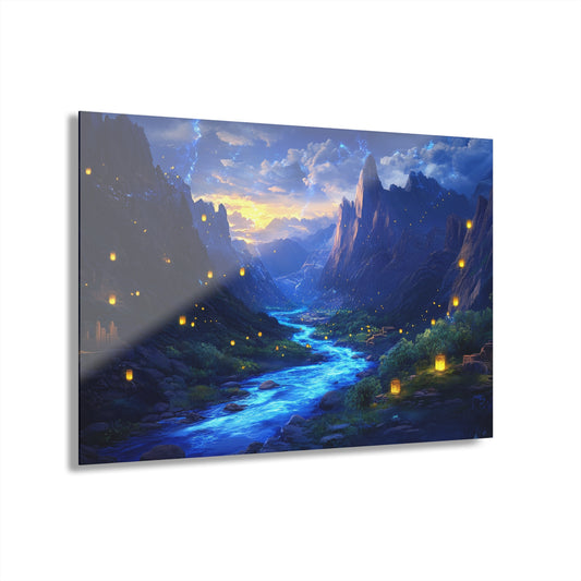 Acrylic Print - Mystical Valley French Cleat Hanging Wall Decor