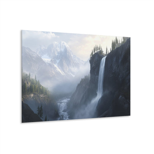 Stunning Acrylic Wall Art - Mountain Landscape Print with French Cleat Hanging