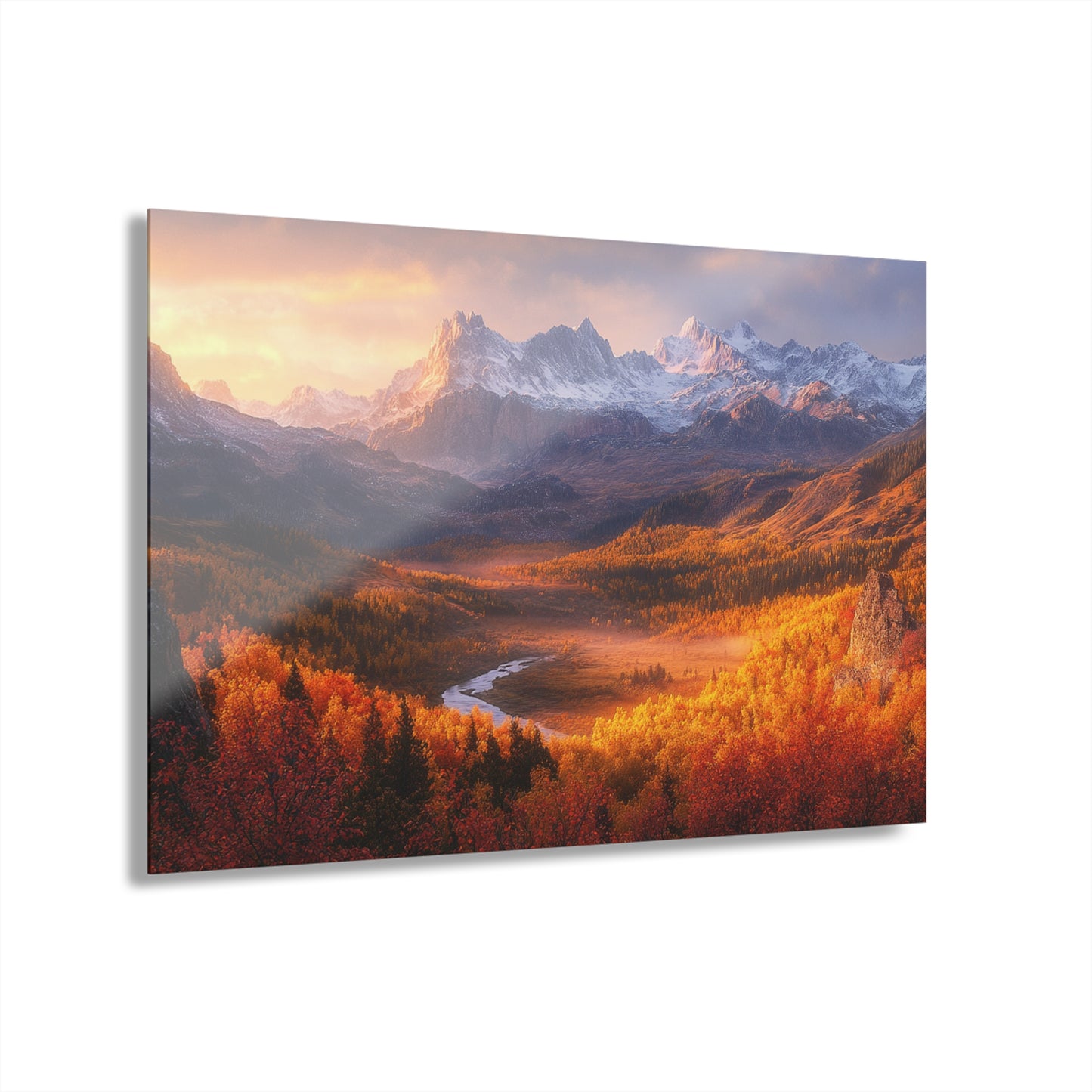 Autumn Landscape Acrylic Print - Wall Art for Home Décor