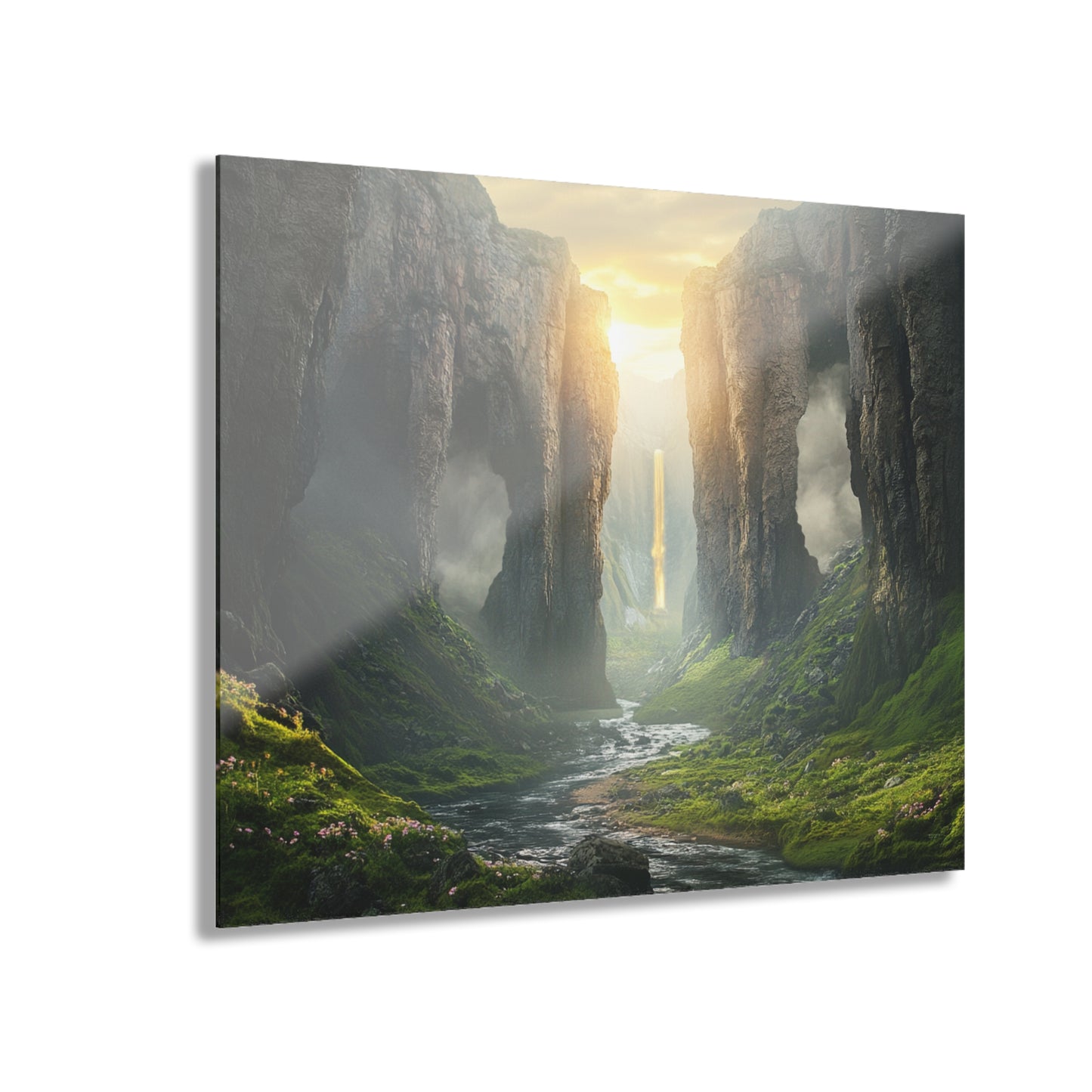 Calm Valley Acrylic Print - Nature Landscape Wall Art