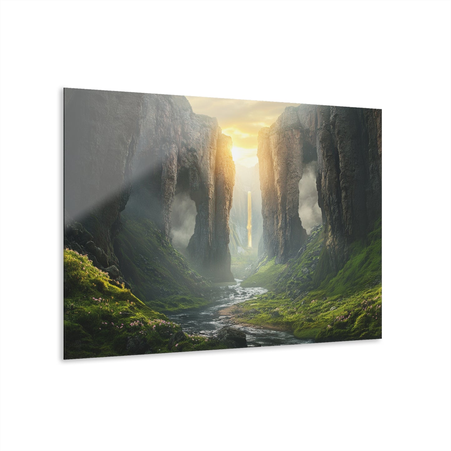 Calm Valley Acrylic Print - Nature Landscape Wall Art