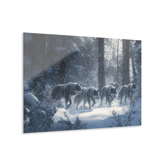 Majestic Wolf Acrylic Print - Nature Wall Art for Home Décor