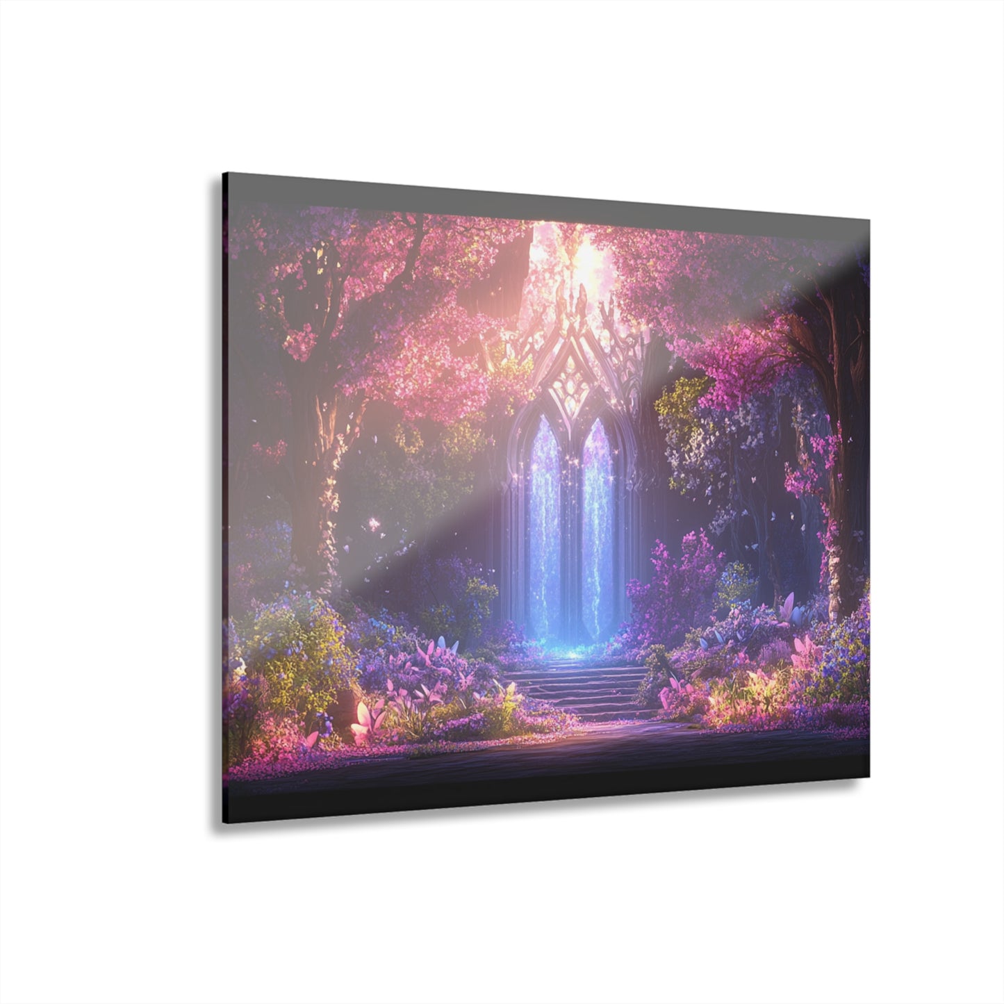 Enchanting Acrylic Print – Serene Forest Scene | Wall Decor for Nature Lovers