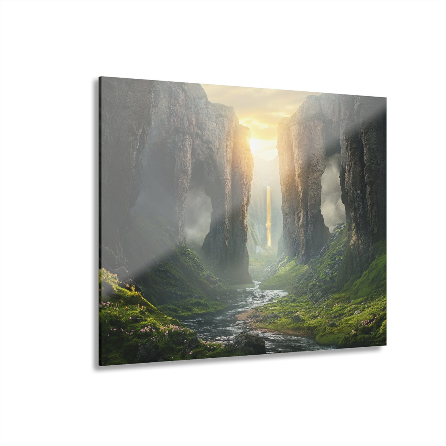 Calm Valley Acrylic Print - Nature Landscape Wall Art