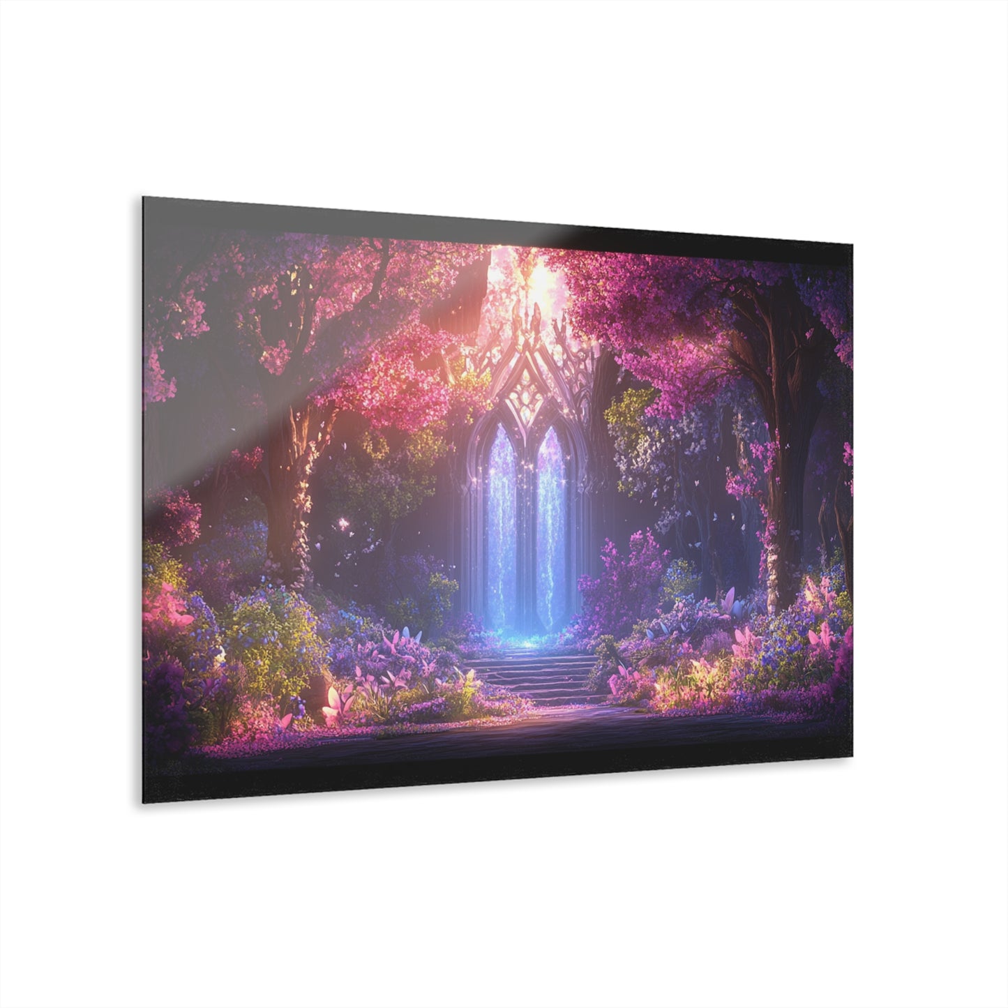 Enchanting Acrylic Print – Serene Forest Scene | Wall Decor for Nature Lovers